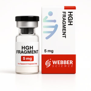 HGH Fragment 5 mg peptide vial by Webber Science