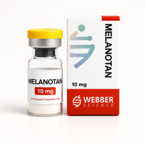 Melanotan 10 mg peptide vial by Webber Science