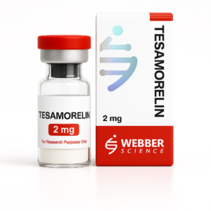 Tesamorelin 2 mg peptide vial by Webber Science